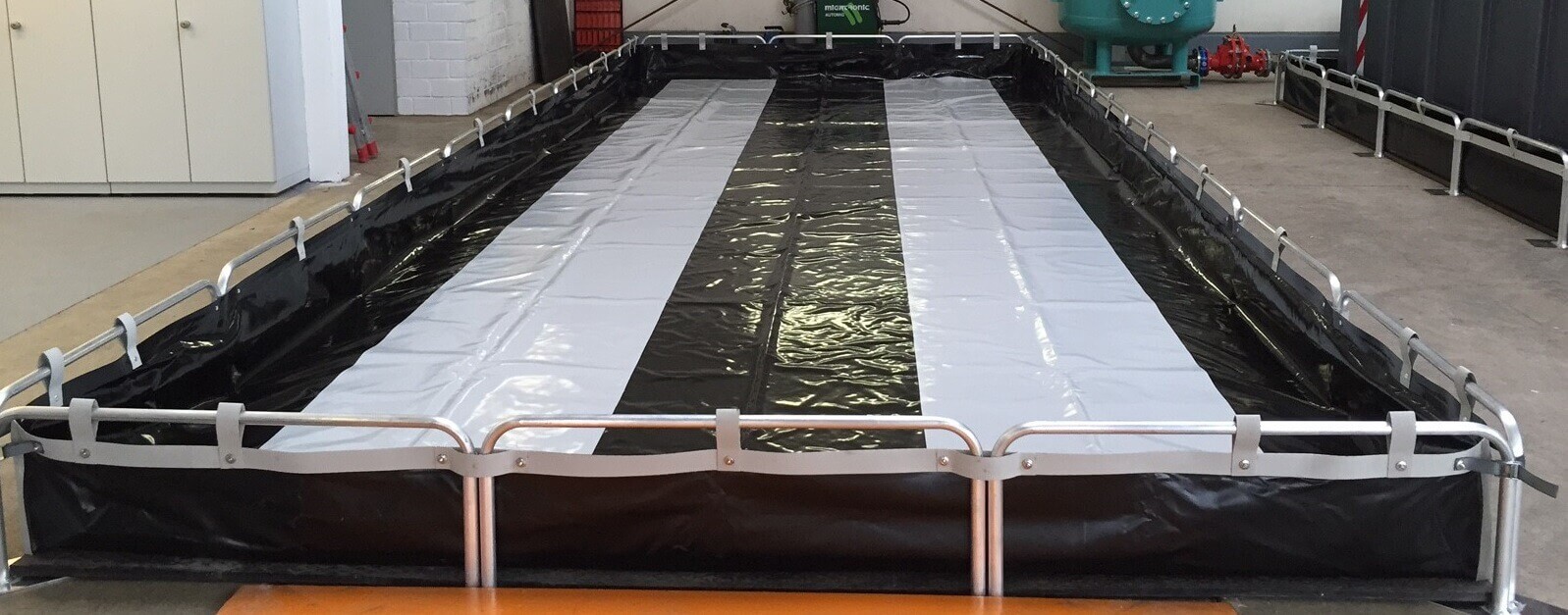 Auffangwanne für 35 Kubikmeter Tank